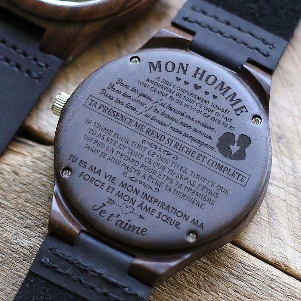 Gravure montre personnalisée