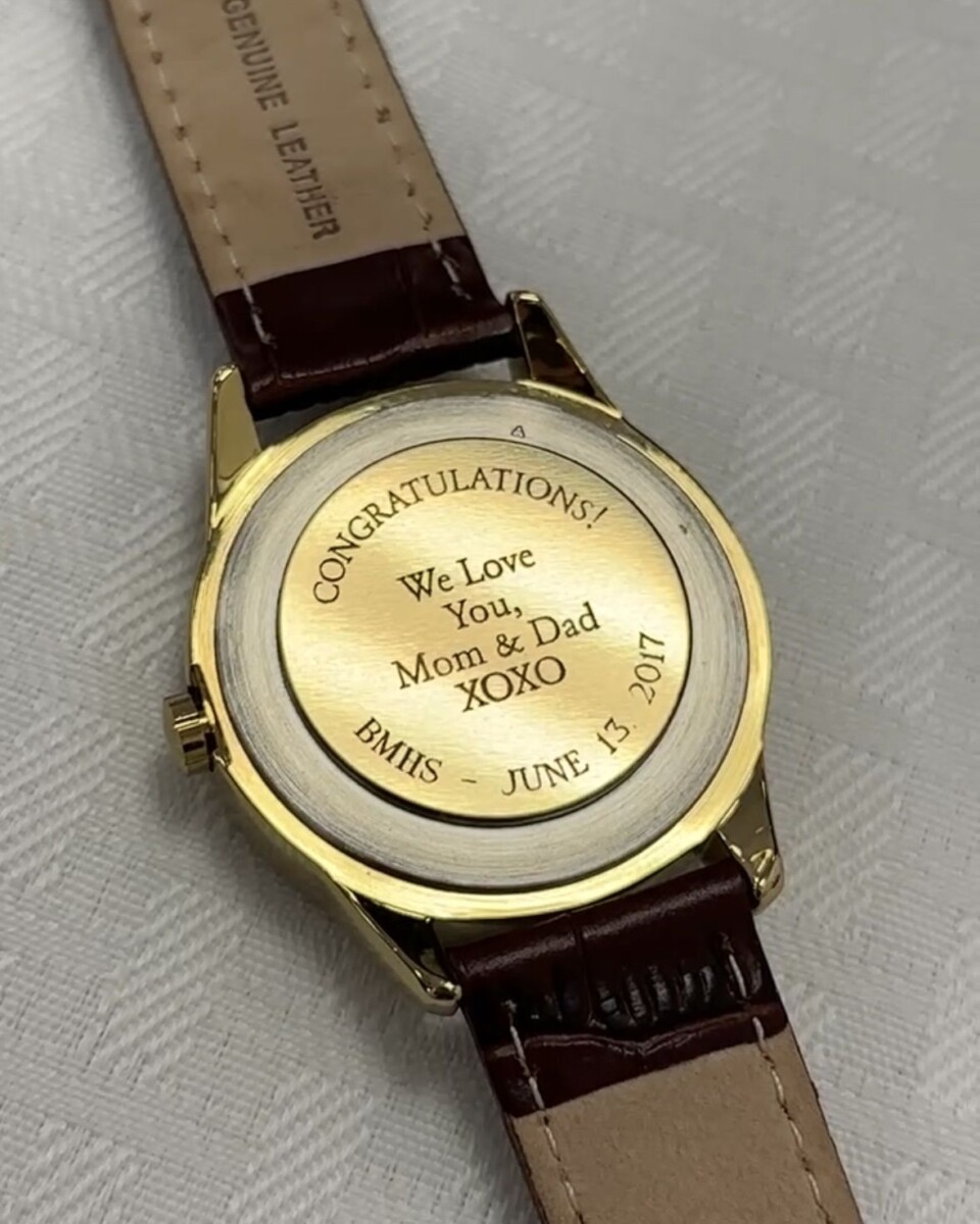 Gravure montre personnalisée