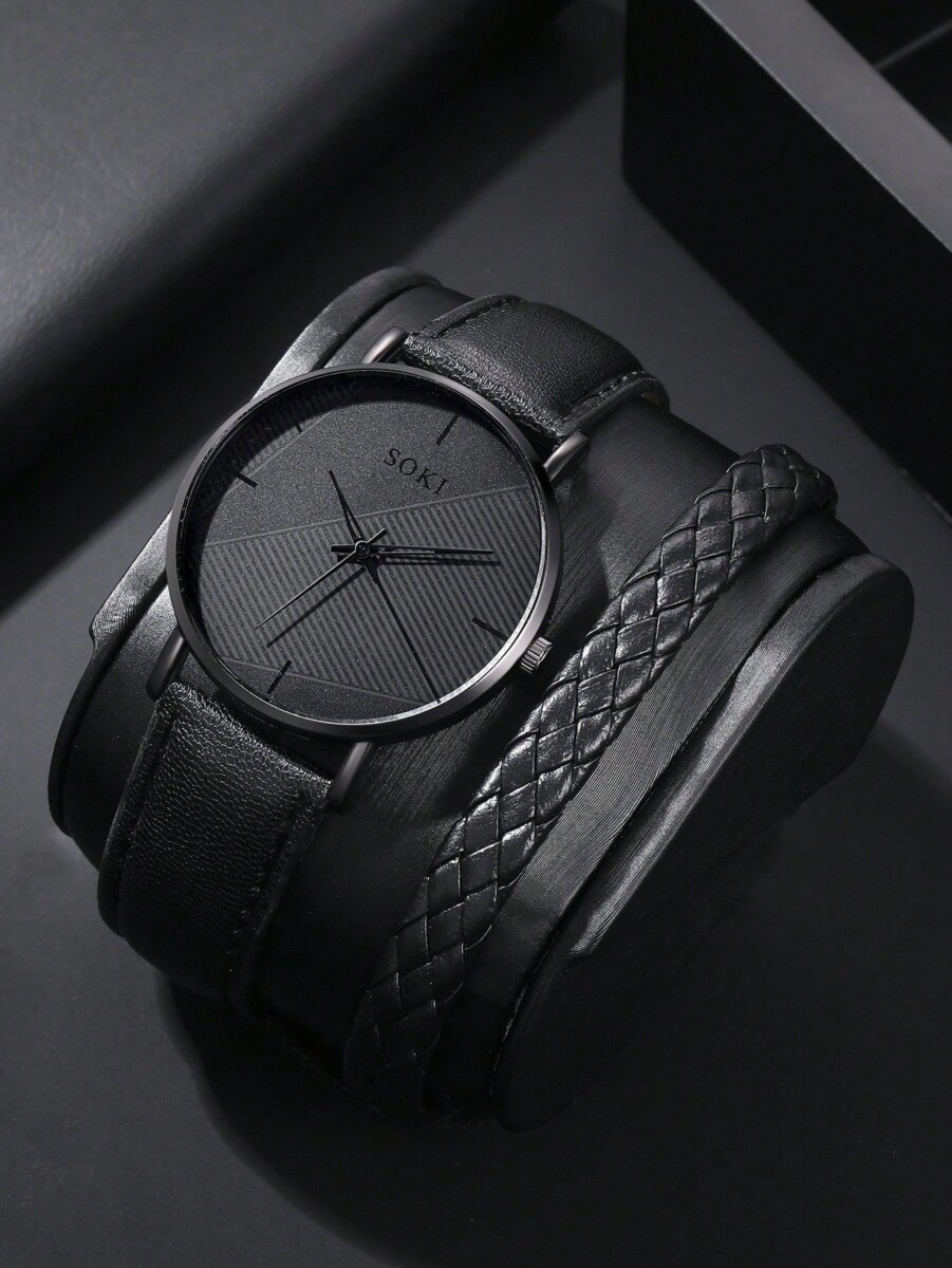 Montre full black homme